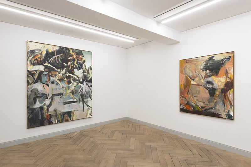 Installation shot from Andy Denzler: Renaissance Paintings Reloaded, @ Galerie Peter Kilchmann