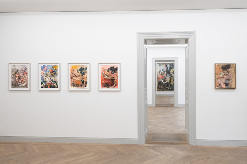 Installation shot from Andy Denzler: Renaissance Paintings Reloaded, @ Galerie Peter Kilchmann