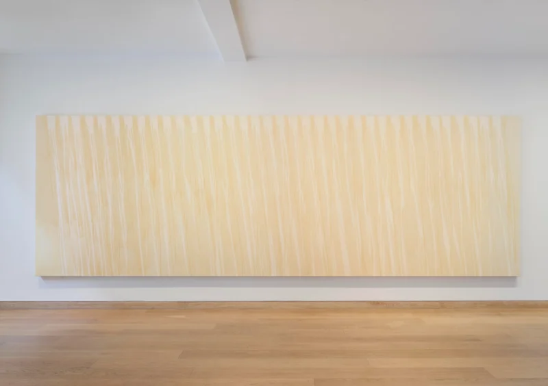 Installation shot from Ian Davenport: Reflections, @ Waddington Custot