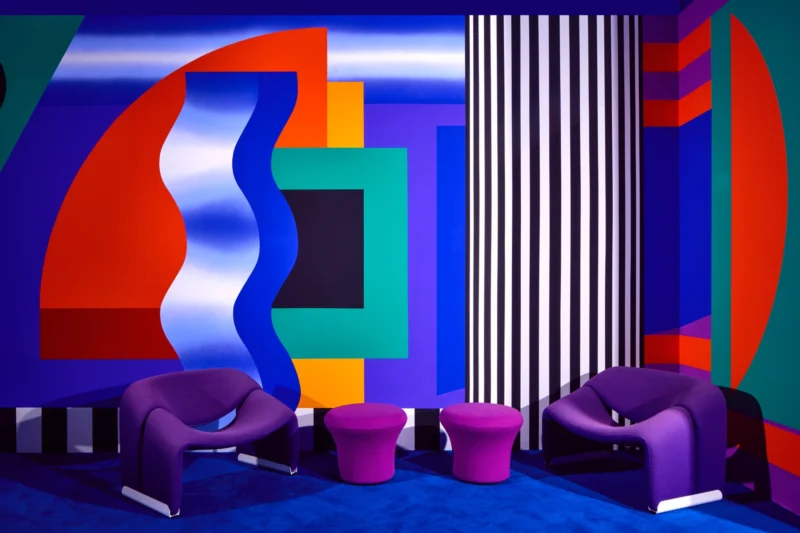 Installation shot from Camille Walala, @ sketch