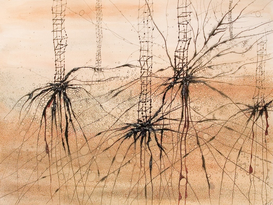 Marya Kazoun, Study for Crumbling Desert Castles (11), 2006