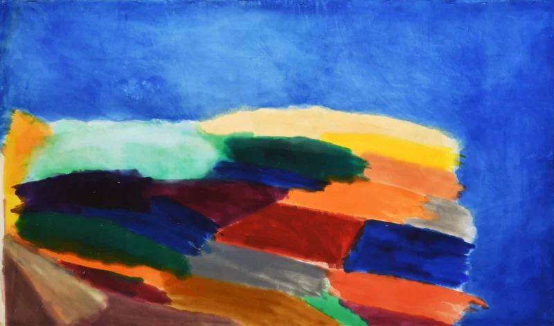 Ronnie Landfield, Across the Wall, 2018