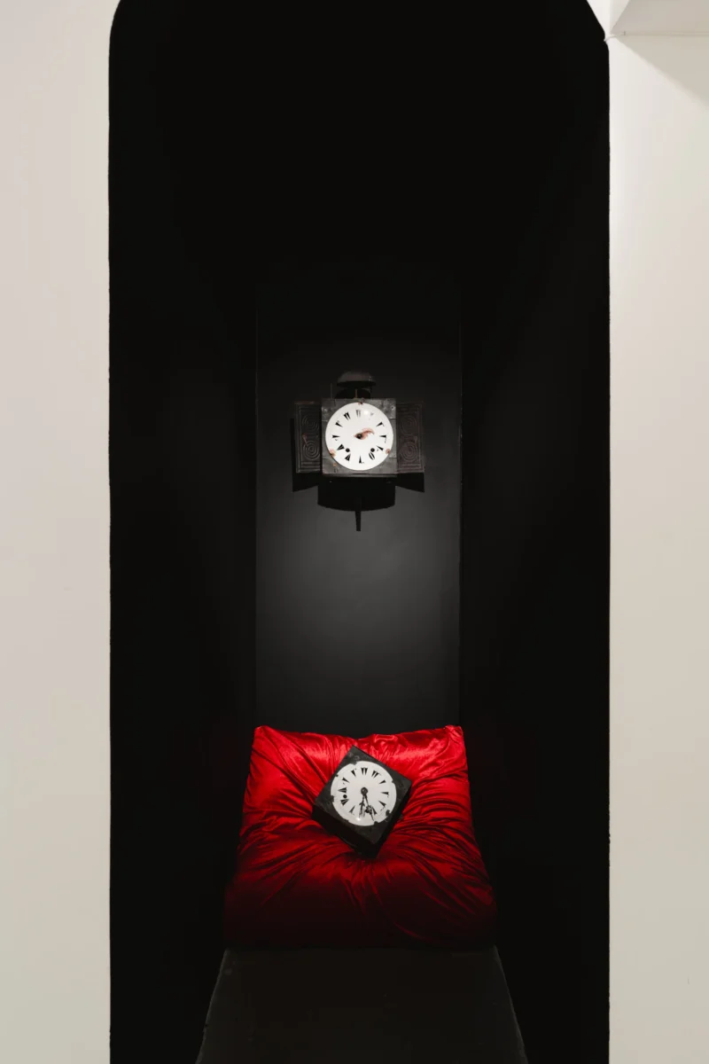 Installation shot from Gülsün Karamustafa: Remains of a Forgotten Promise, @ Ab-Anbar