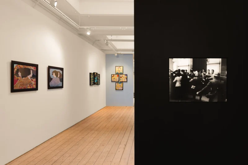 Installation shot from Gülsün Karamustafa: Remains of a Forgotten Promise, @ Ab-Anbar
