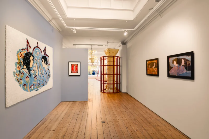 Installation shot from Gülsün Karamustafa: Remains of a Forgotten Promise, @ Ab-Anbar