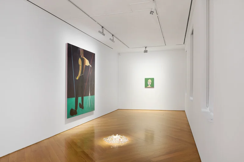 Installation shot from Marcus Jahmal: Booty, @ Anton Kern Gallery
