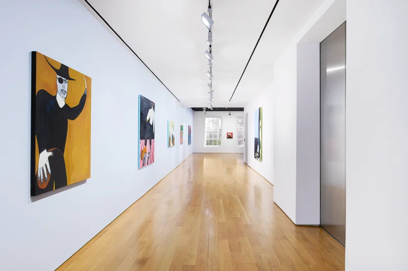 Installation shot from Marcus Jahmal: Booty, @ Anton Kern Gallery