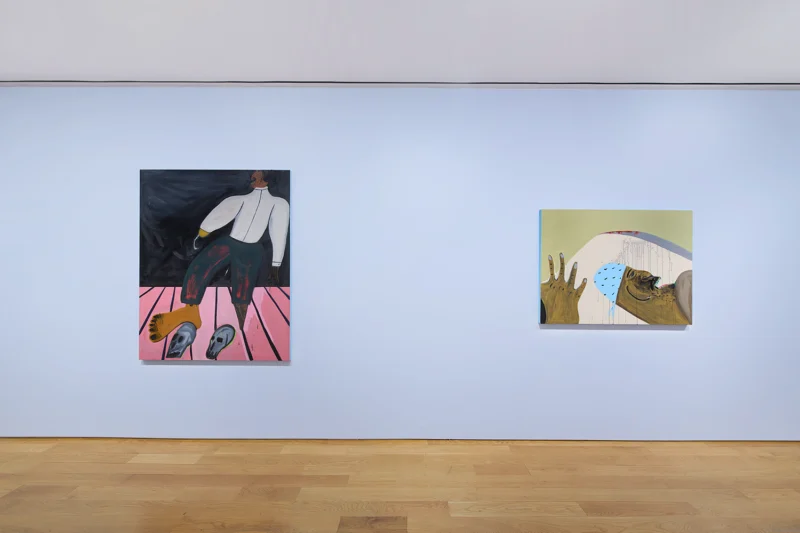 Installation shot from Marcus Jahmal: Booty, @ Anton Kern Gallery