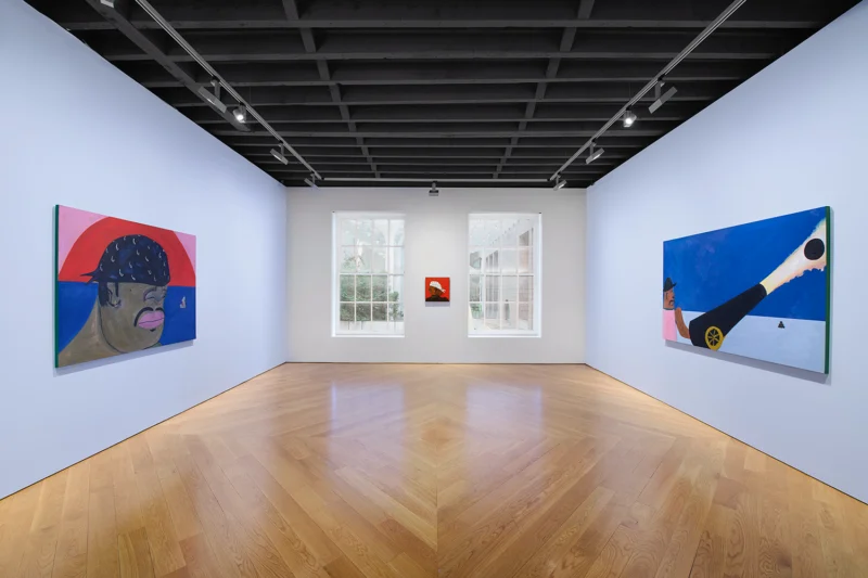 Installation shot from Marcus Jahmal: Booty, @ Anton Kern Gallery