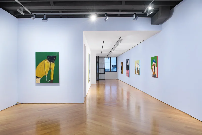 Installation shot from Marcus Jahmal: Booty, @ Anton Kern Gallery