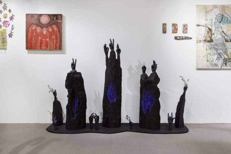 Installation shot from Plucking the Broom, @ No Limits! Art Castle