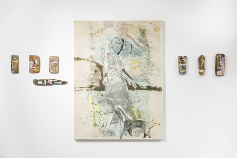 Installation shot from Plucking the Broom, @ No Limits! Art Castle