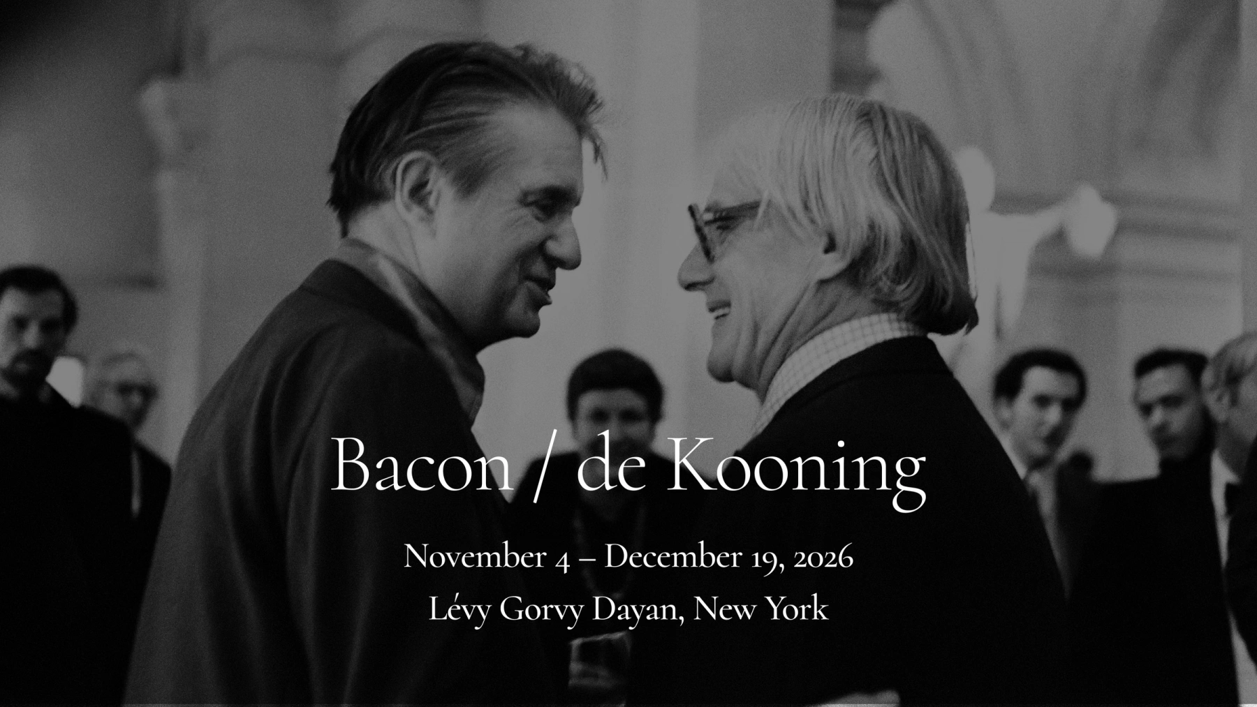 Image for Bacon / de Kooning, at Lévy Gorvy Dayan