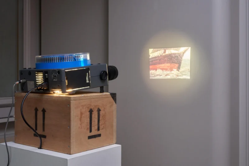 Installation shot from Marcel Broodthaers and Agnieszka Kurant, @ Belmacz