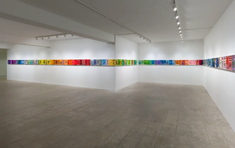Installation shot from Austin Martin White: The lie, the larp and the lusophile, @ Capitain Petzel