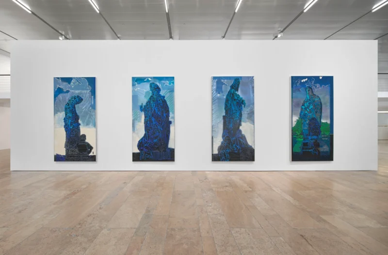 Installation shot from Austin Martin White: The lie, the larp and the lusophile, @ Capitain Petzel