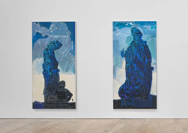 Installation shot from Austin Martin White: The lie, the larp and the lusophile, @ Capitain Petzel