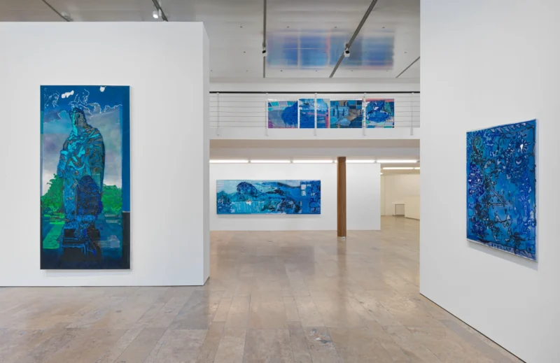 Installation shot from Austin Martin White: The lie, the larp and the lusophile, @ Capitain Petzel