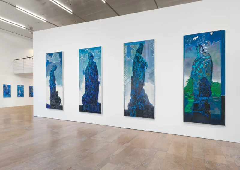Installation shot from Austin Martin White: The lie, the larp and the lusophile, @ Capitain Petzel