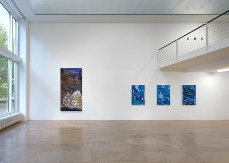 Installation shot from Austin Martin White: The lie, the larp and the lusophile, @ Capitain Petzel