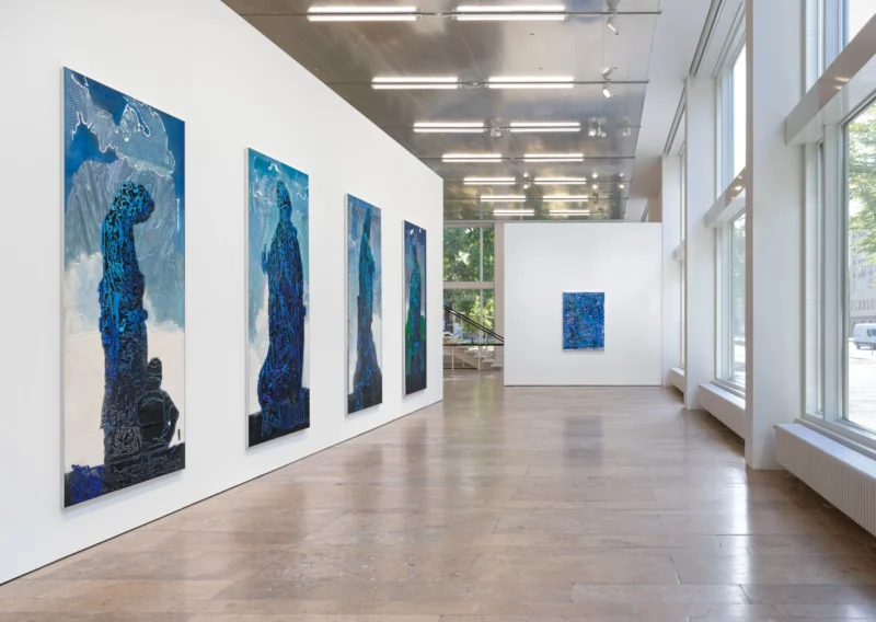 Installation shot from Austin Martin White: The lie, the larp and the lusophile, @ Capitain Petzel