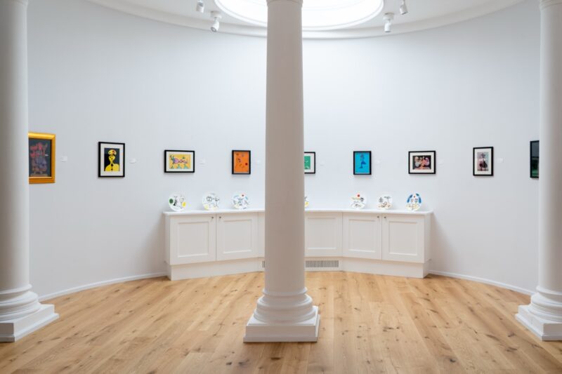 Installation shot from Desmond Morris (1928-2026), @ The Redfern Gallery