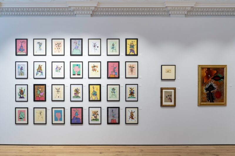 Installation shot from Desmond Morris (1928-2026), @ The Redfern Gallery
