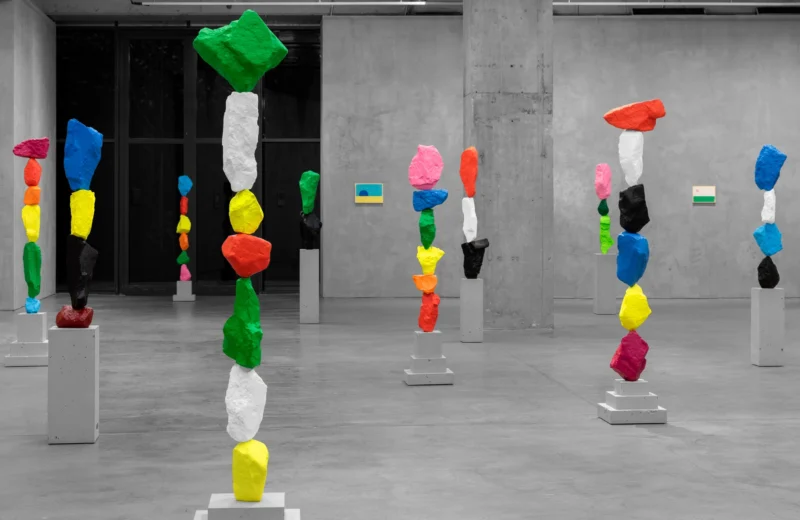 Installation shot from Ugo Rondinone: the sun and the mountain, @ Dirimart
