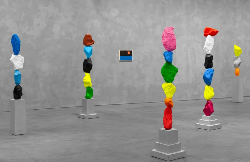 Installation shot from Ugo Rondinone: the sun and the mountain, @ Dirimart