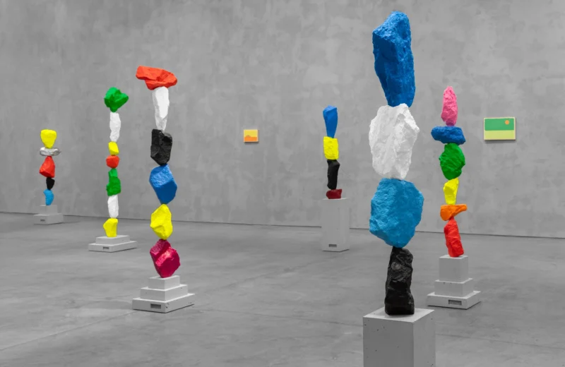 Installation shot from Ugo Rondinone: the sun and the mountain, @ Dirimart