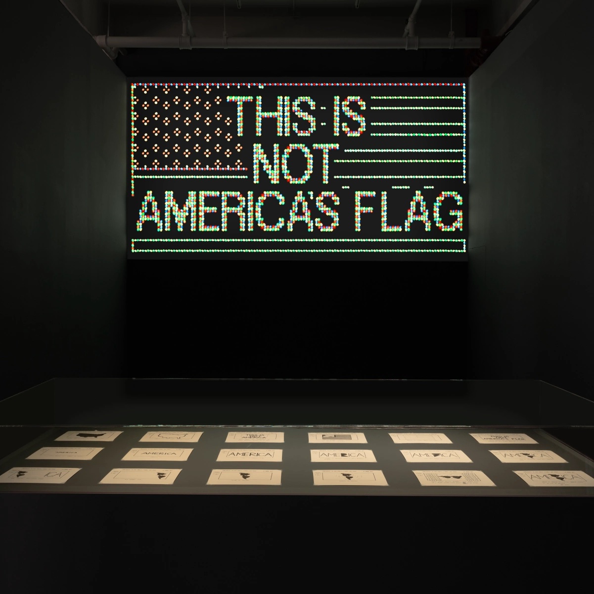 Image for Alfredo Jaar: A Logo for America, 1987, at Galerie Lelong