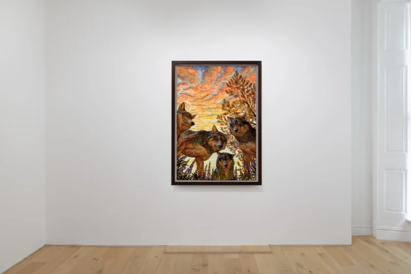 Installation shot from Walton Ford: An Orbed Drop of Light, @ Galerie Max Hetzler