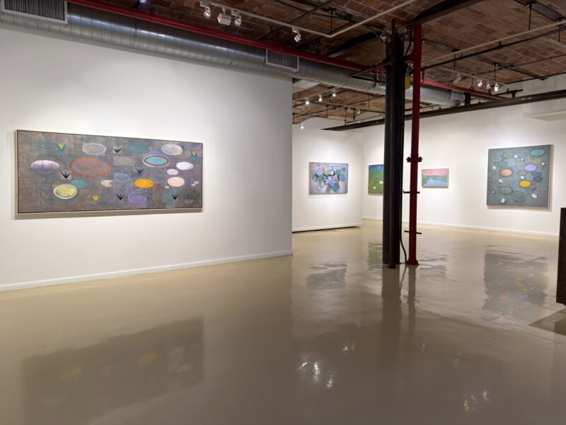 Installation shot from John Evans: The Shape of Stillness, @ Gallery Henoch