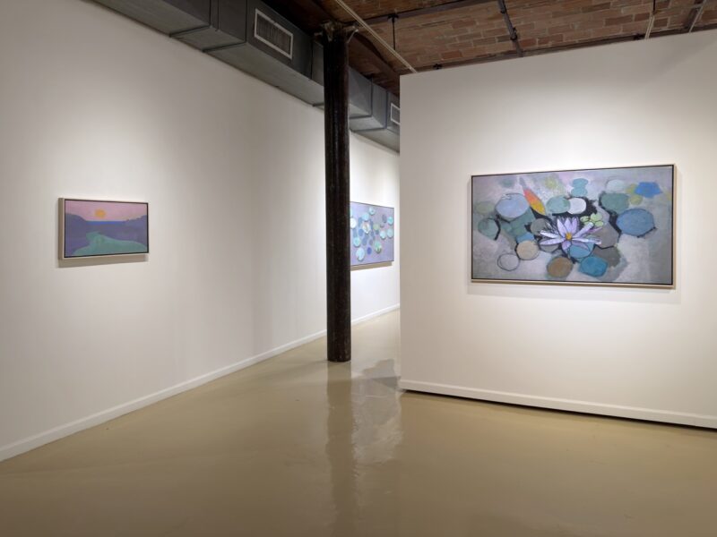 Installation shot from John Evans: The Shape of Stillness, @ Gallery Henoch