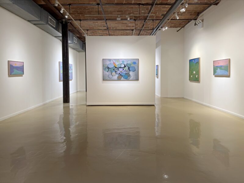Installation shot from John Evans: The Shape of Stillness, @ Gallery Henoch