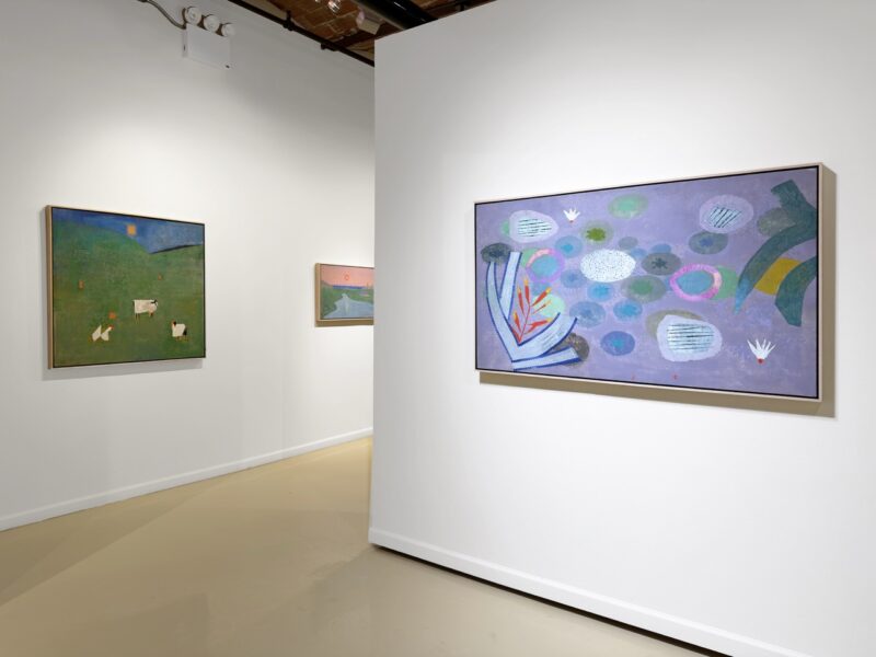 Installation shot from John Evans: The Shape of Stillness, @ Gallery Henoch