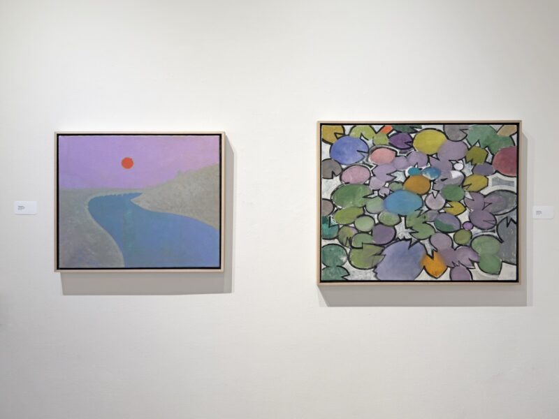 Installation shot from John Evans: The Shape of Stillness, @ Gallery Henoch