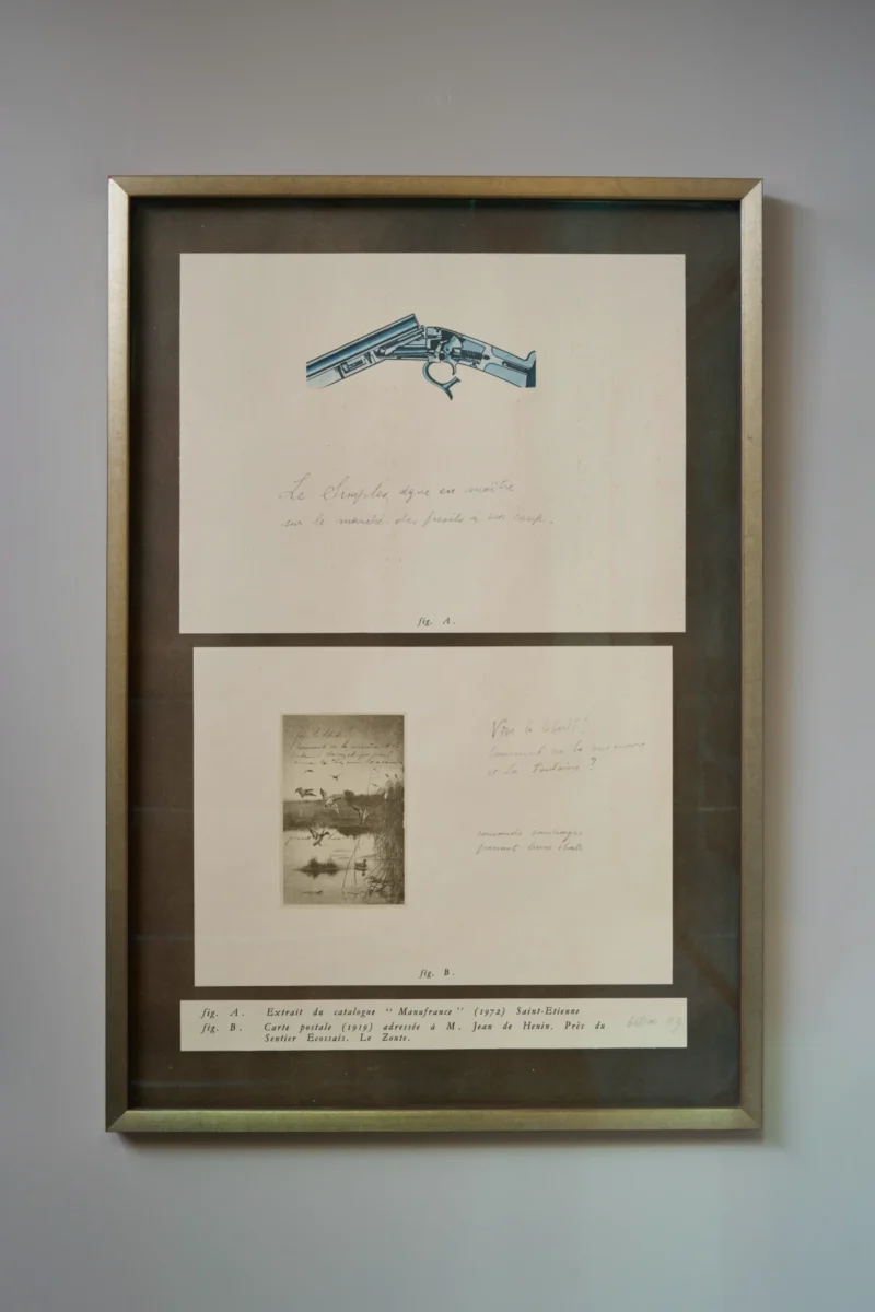 Marcel Broodthaers, Comment va la mémoire et La Fontaine, 1973