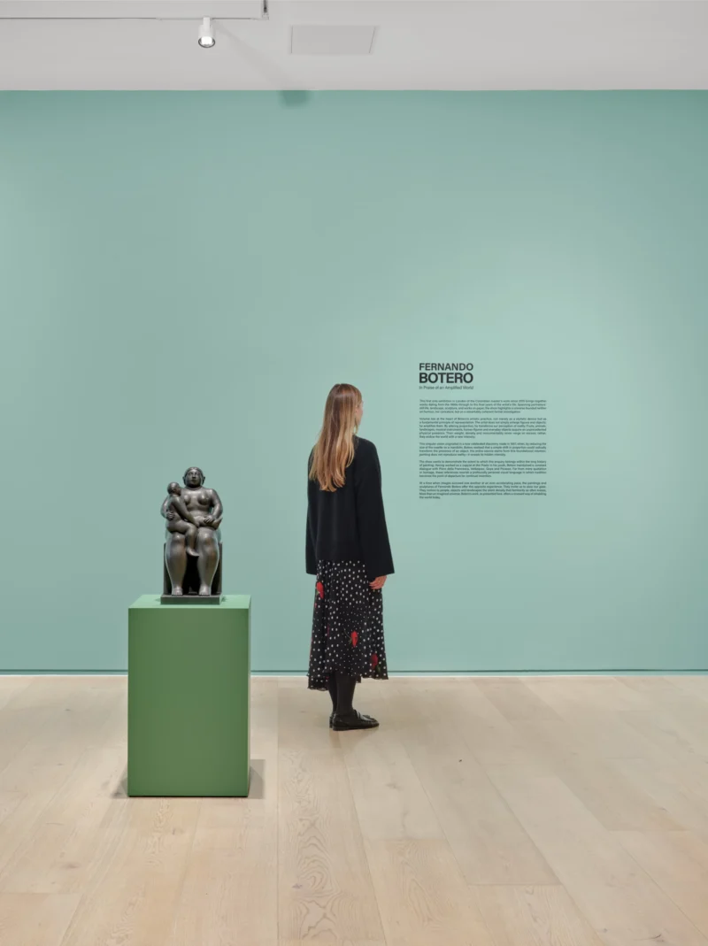 Installation shot from Fernando Botero: In Praise of an Amplified World, @ Opera Gallery