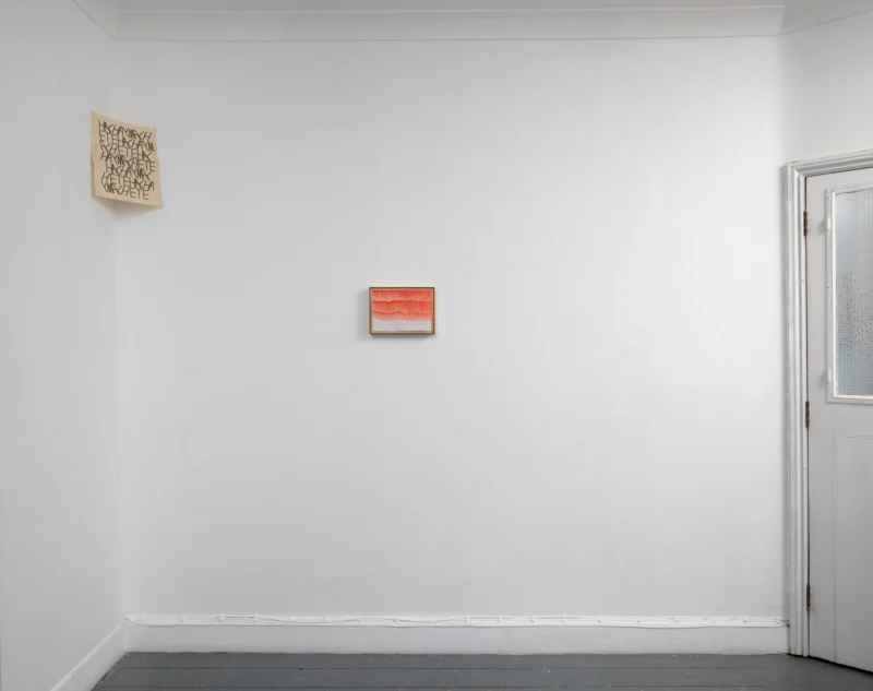 Installation shot from Bernardo Ortiz: Peso Muerto, @ Patrick Heide Contemporary Art