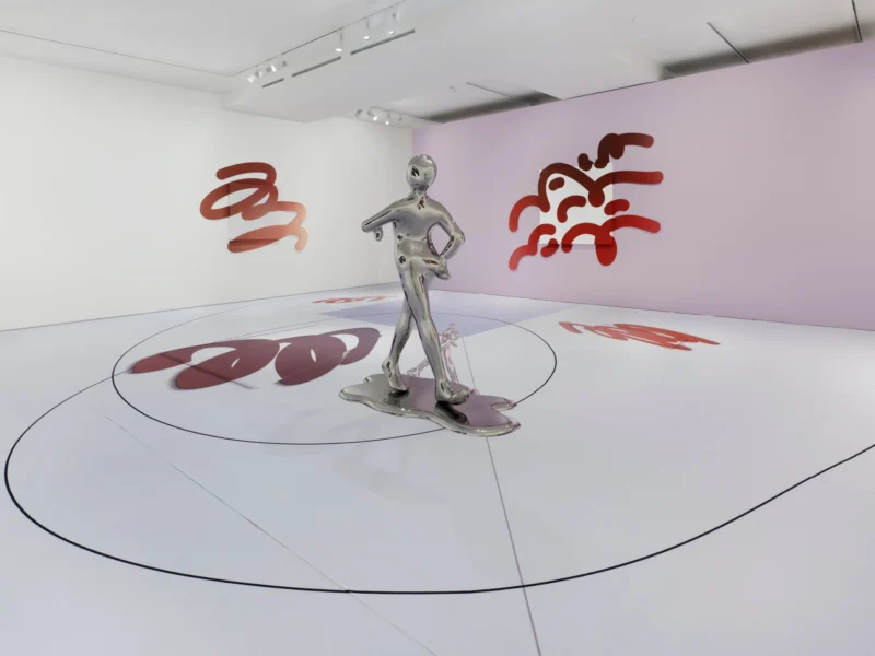 Installation shot from Iván Argote: Mamarrachos: Quinceañera, @ Perrotin