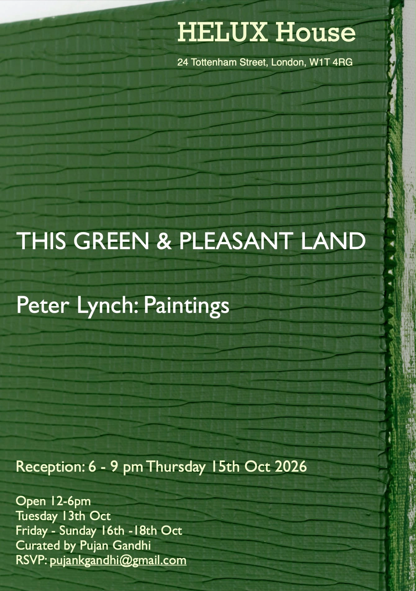 Image for This Green & Pleasant Land. Peter Lynch: Paintings, at HELUX House