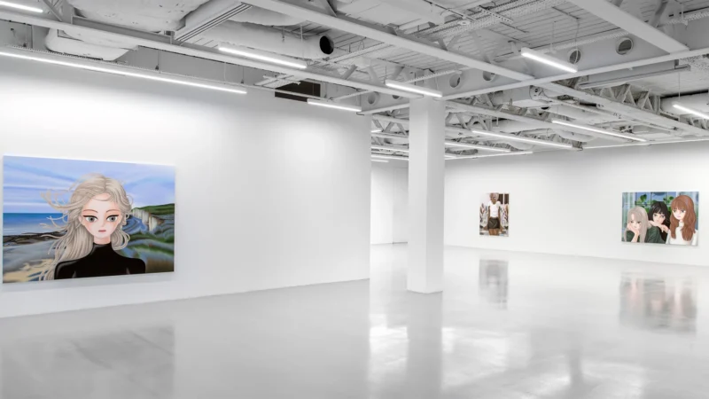 Installation shot from Sujin Lee: Where We Once Stood, @ Saatchi Yates