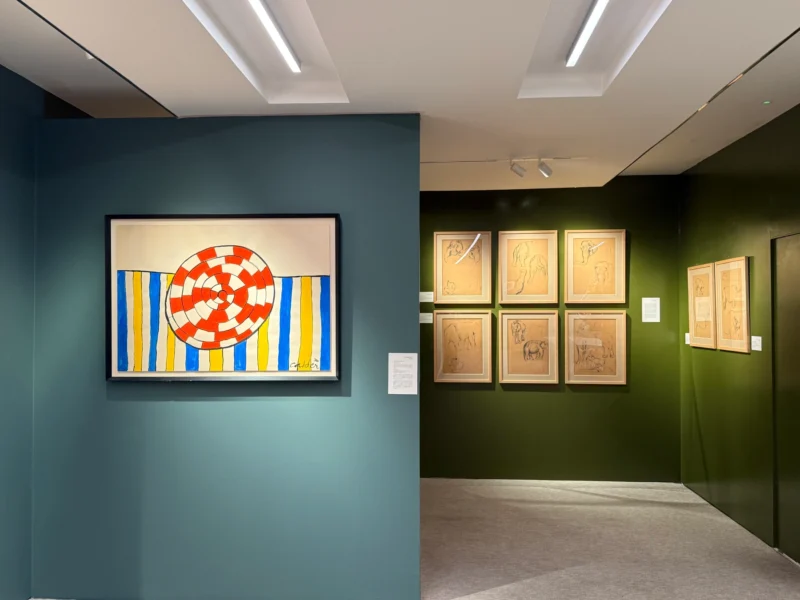 Installation shot from Alexander Calder: Art in Motion, @ Shapero Modern