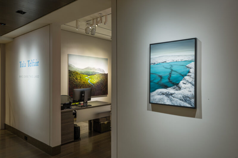 Installation shot from Tula Telfair: Who Owns This Land, @ Hirschl & Adler