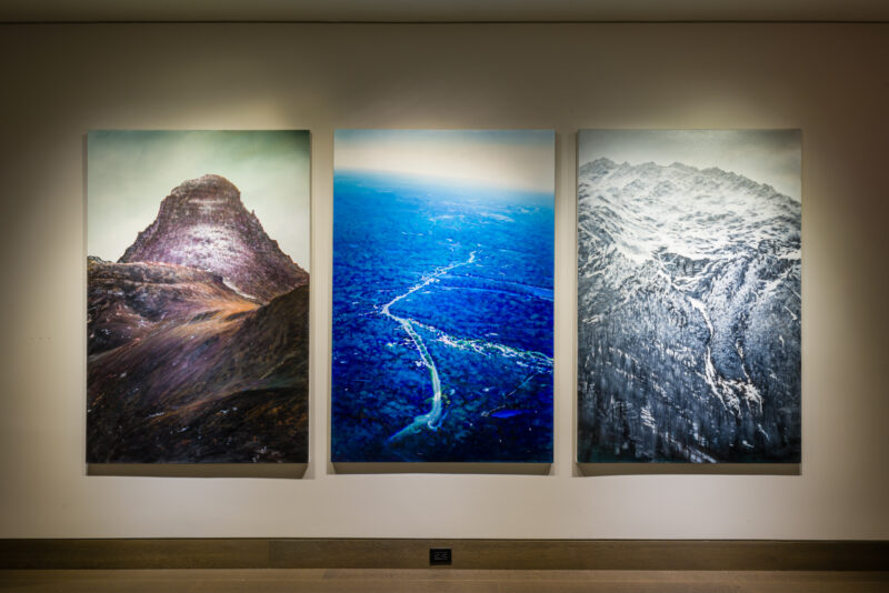 Installation shot from Tula Telfair: Who Owns This Land, @ Hirschl & Adler