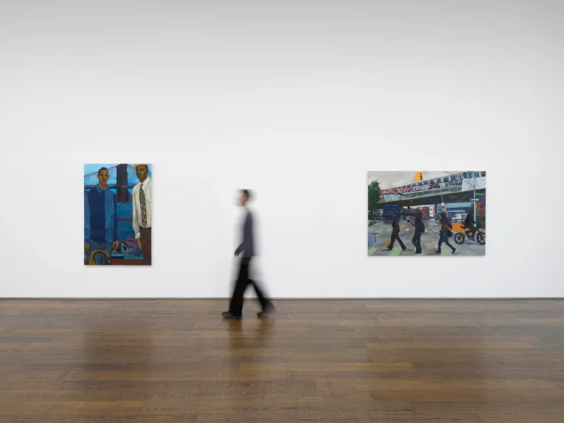 Installation shot from Khalif Tahir Thompson: Send in the Clowns, @ Victoria Miro