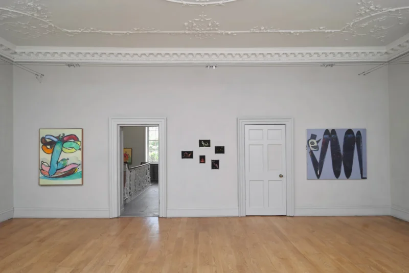 Installation shot from Ansel Krut: Yawa Ekat Ro Ni Tae / Eat In Or Take Away, @ domobaal