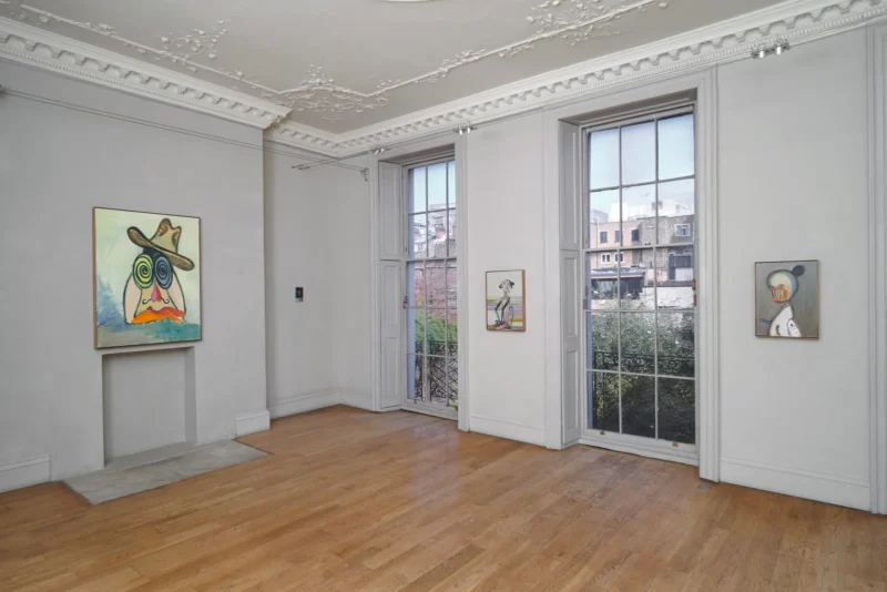 Installation shot from Ansel Krut: Yawa Ekat Ro Ni Tae / Eat In Or Take Away, @ domobaal