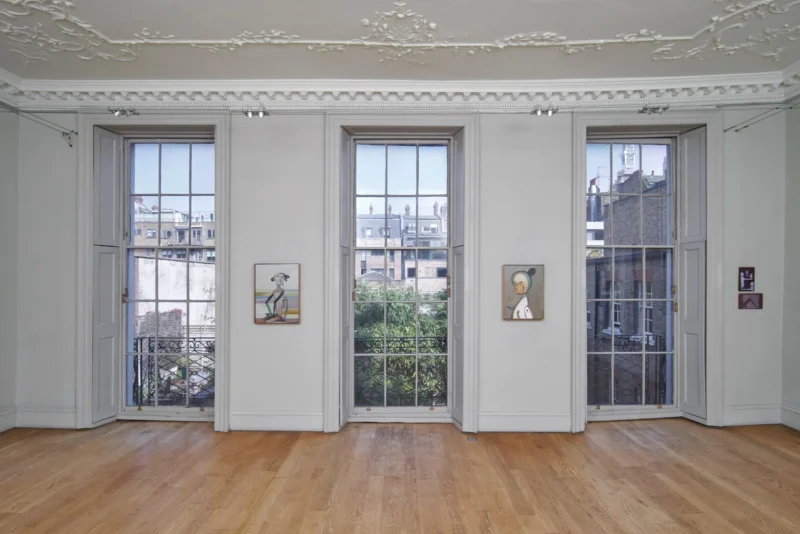 Installation shot from Ansel Krut: Yawa Ekat Ro Ni Tae / Eat In Or Take Away, @ domobaal